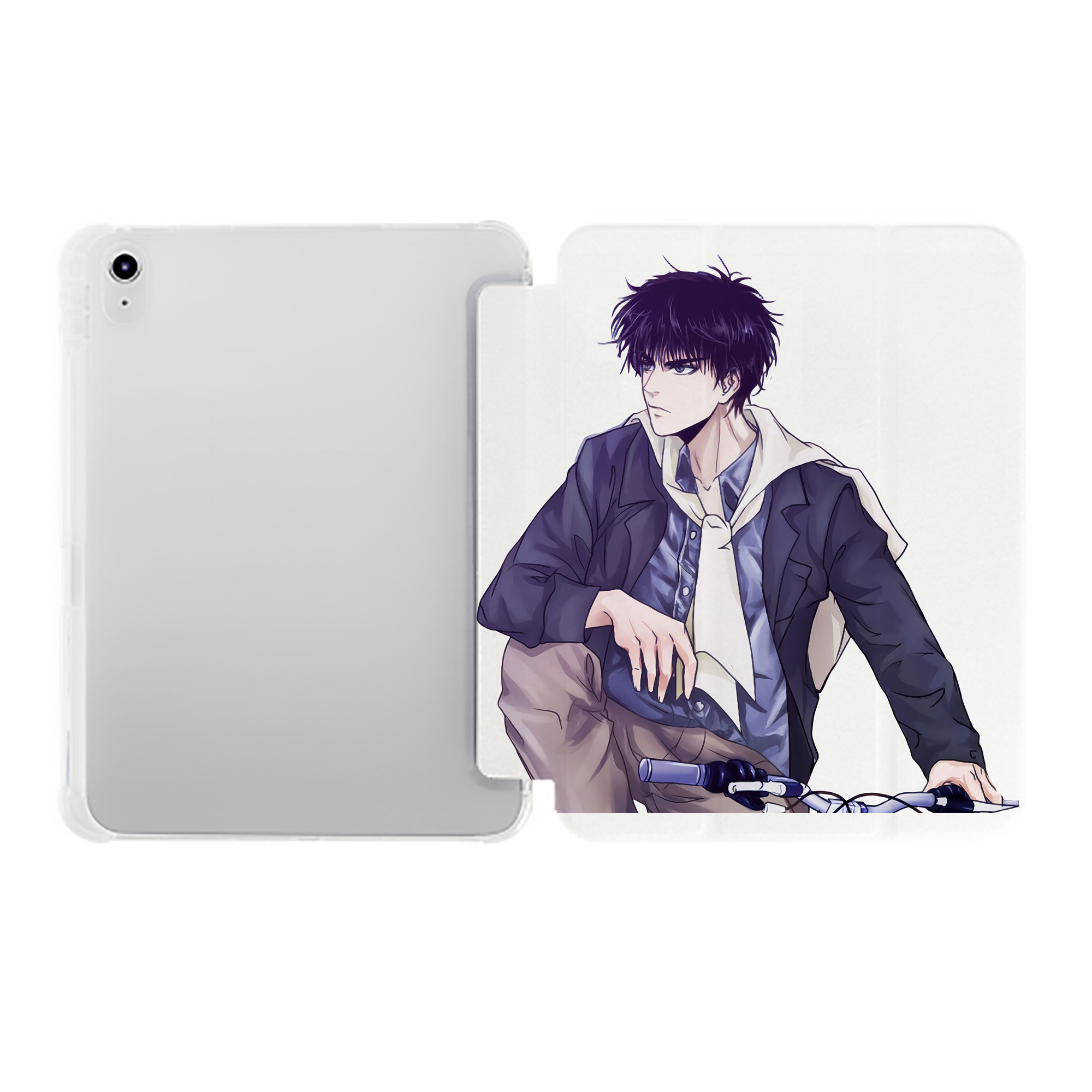 （画像用） SLAM DUNK／スラムダンク IPad ケース ペン収納付き 三つ折りスタンド PUレザー×シリコン 対応機種9.5/10.5/10.9インチ